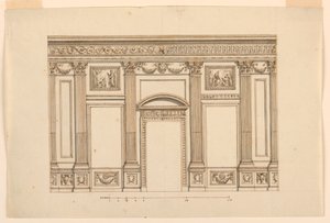 Elevation of a Wall of a Hall by Unknown